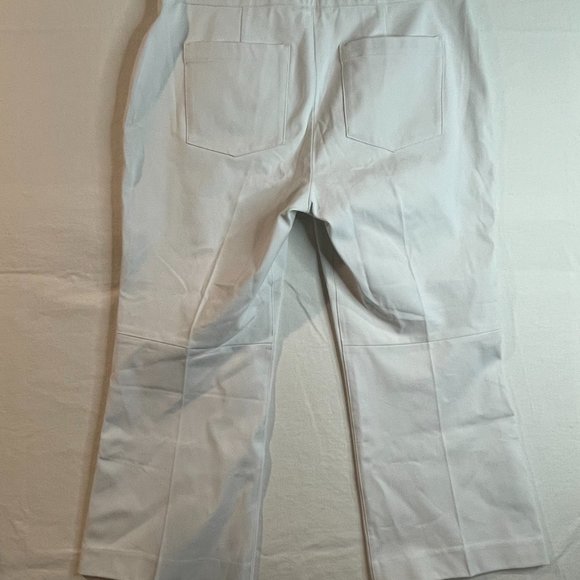 Spanx Womens Pants White Silver Linings Kick Flare Pull On Size XL (14/16) - Picture 8 of 12